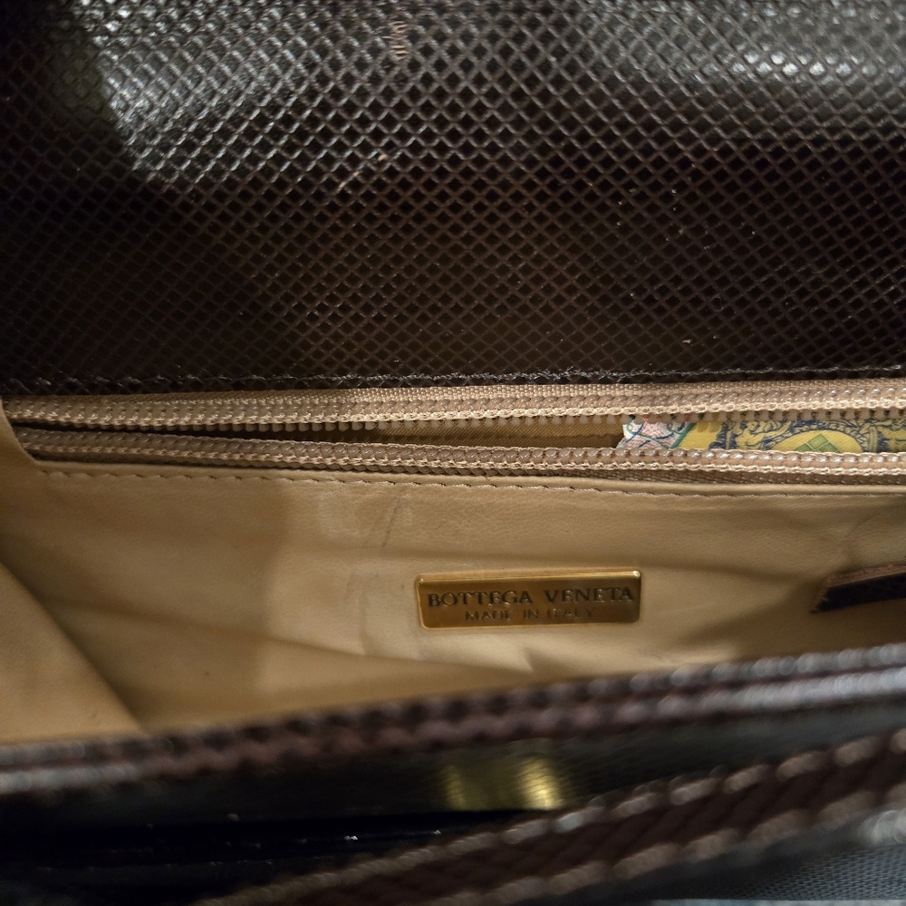 Vintage Bottega Veneta Leather Shoulder Bag - Picture 8 of 15